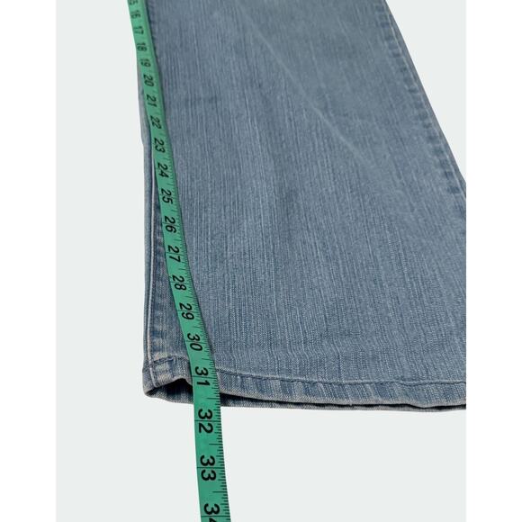 Chicos Jeans Size 3 14-16 Straight Leg Denim Regular Blue Light Wash - Picture 7 of 9